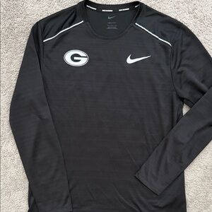 Georgia Bulldogs Nike Running UV Long Sleeve Performance Shirt - Size Large
